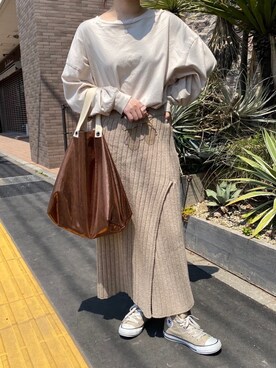 莉子 Rikoさん（レディース・158cm）の春コーディネート