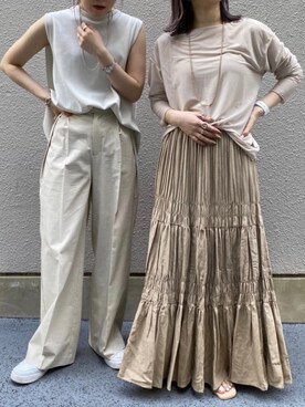 莉子 Rikoさん（レディース・158cm）の春コーディネート