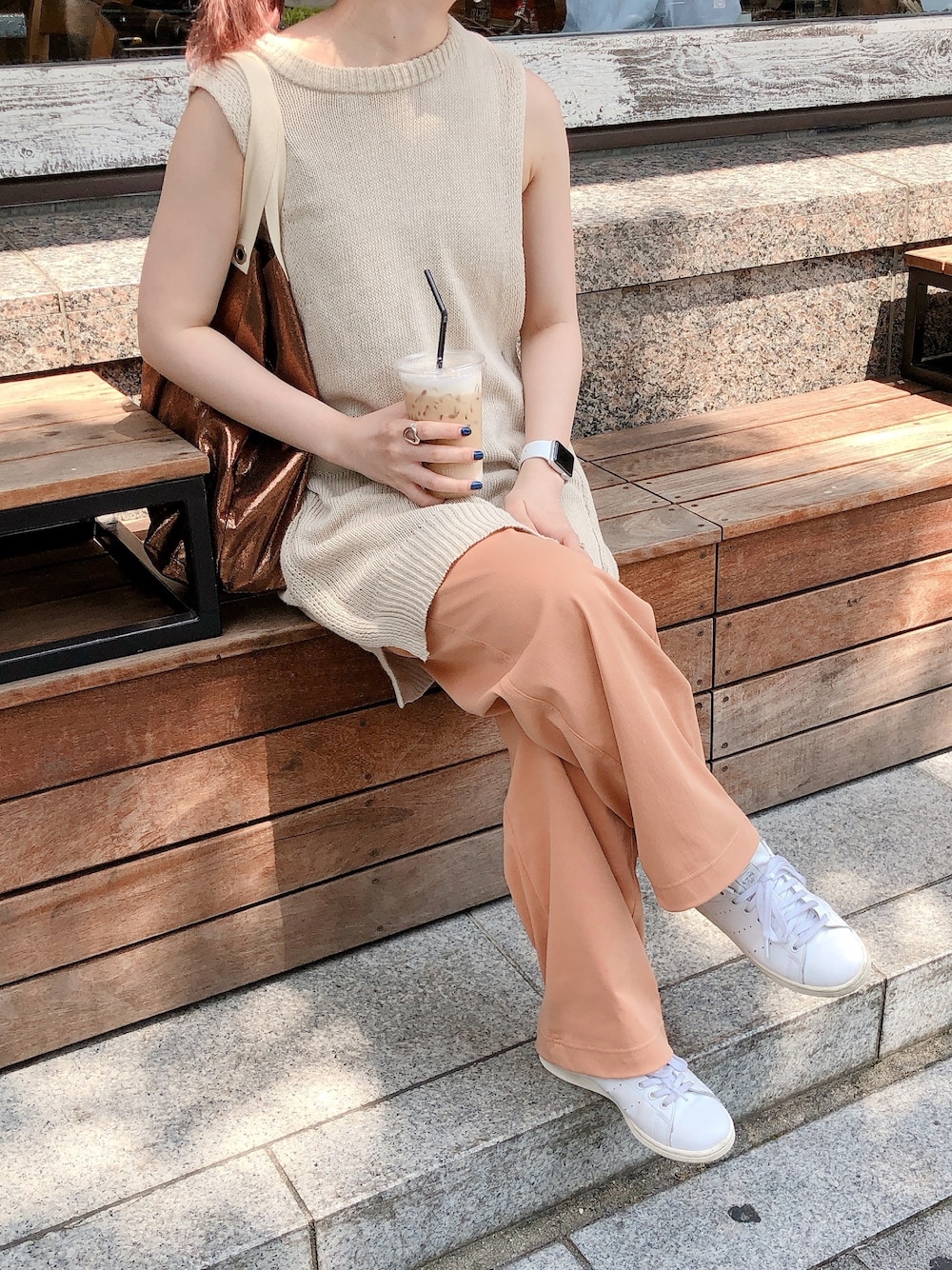 todayful コットンリネンニットベスト ベージュ TODAYFUL（トゥデイフル）の「コットンリネンニットベスト（ベスト