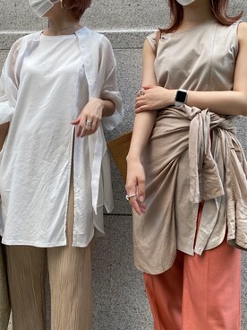 莉子 Rikoさん（レディース・158cm）の夏コーディネート