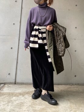 莉子 Rikoさん（レディース・158cm）の秋コーディネート