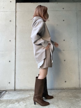 莉子 Rikoさん（レディース・158cm）の冬コーディネート