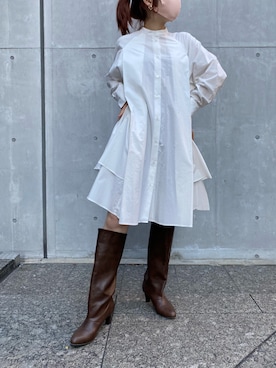 莉子 Rikoさん（レディース・158cm）の冬コーディネート