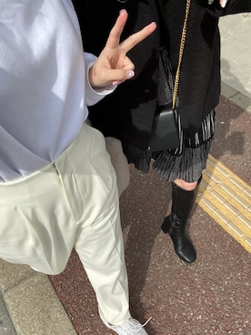 莉子 Rikoさん（レディース・158cm）の冬コーディネート