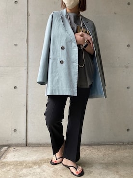 「ROOM（-）のアイテム」を使った、莉子 Rikoさん（レディース・158cm）の春コーディネート