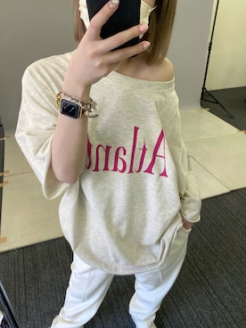 「ROOM（-）のアイテム」を使った、莉子 Rikoさん（レディース・158cm）の春コーディネート