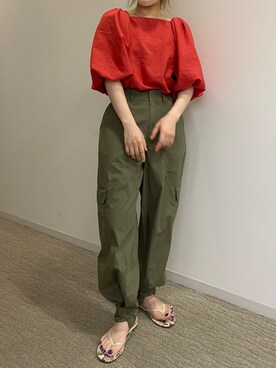 赤ブラウス の人気ファッションコーディネート 季節 3月 5月 Wear