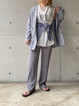莉子 Rikoさん(レディース・158cm)の夏コーディネート