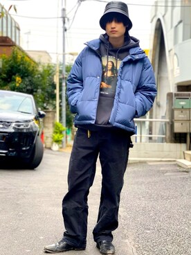 「WEGO（ウィゴー）のアイテム（ダウンジャケット/コート）」を使った、もっくんさん（メンズ・175cm）の冬コーディネート