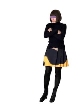 「MSGM（エムエスジーエム）のアイテム（スカート）」を使った、newtypexxxxさん（レディース・159cm）の冬コーディネート