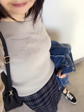 「風邪っぴき」｜rii ＿❤︎さん（レディース・166cm）の秋コーディネート