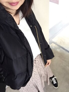 「風邪っぴき」｜rii ＿❤︎さん（レディース・166cm）の秋コーディネート