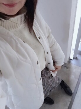 「春コート」｜「アイテム（ブルゾン）」を使った、rii ＿❤︎さん（レディース・166cm）の冬コーディネート