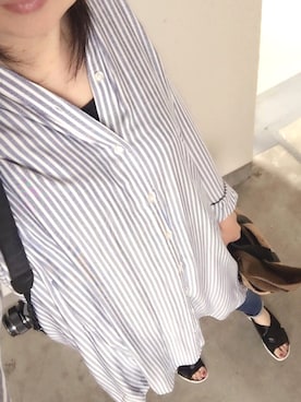 「カメラ女子」｜「アイテム（帽子）」を使った、rii ＿❤︎さん（レディース・166cm）の春コーディネート