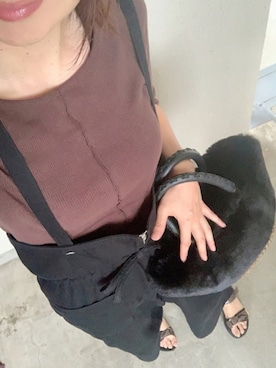 「筋トレ」｜「アイテム（オールインワン・サロペット）」を使った、rii ＿❤︎さん（レディース・166cm）の秋コーディネート