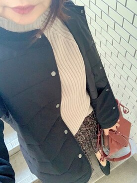 「いつもありがとうございます」｜「アイテム（その他アウター）」を使った、rii ＿❤︎さん（レディース・166cm）の秋コーディネート