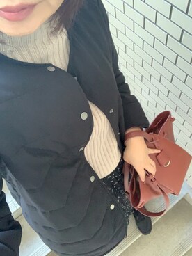 「いつもありがとうございます」｜「アイテム（その他アウター）」を使った、rii ＿❤︎さん（レディース・166cm）の秋コーディネート