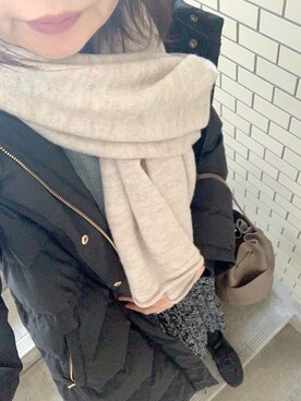 「寒すぎる」｜rii ＿❤︎さん（レディース・166cm）の冬コーディネート