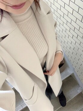 「LEPSIM（レプシィム）のアイテム（サロペット/オーバーオール）」を使った、rii ＿❤︎さん（レディース・166cm）の冬コーディネート