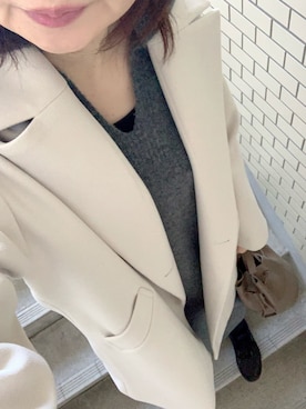「LEPSIM（レプシィム）のアイテム（チェスターコート）」を使った、rii ＿❤︎さん（レディース・166cm）の冬コーディネート