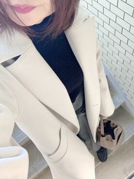 「LEPSIM（レプシィム）のアイテム（サロペット/オーバーオール）」を使った、rii ＿❤︎さん（レディース・166cm）の冬コーディネート
