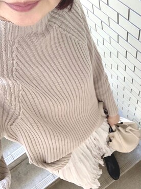 「LEPSIM（レプシィム）のアイテム（ブルゾン）」を使った、rii ＿❤︎さん（レディース・166cm）の冬コーディネート