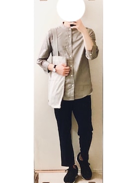 「ダニエルウェリントン」｜「アイテム（スラックス）」を使った、こんさん（メンズ・172cm）の秋コーディネート