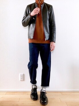 こんさん（メンズ・172cm）の冬コーディネート