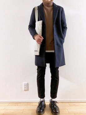 こんさん（メンズ・172cm）の冬コーディネート