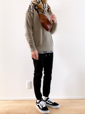 こんさん（メンズ・172cm）の冬コーディネート