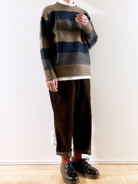 こんさん（メンズ・172cm）の冬コーディネート