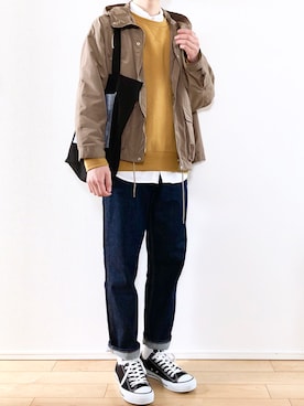 こんさん（メンズ・172cm）の春コーディネート