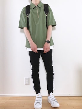 「リドム」｜「アイテム（アナログ腕時計）」を使った、こんさん（メンズ・173cm）の夏コーディネート
