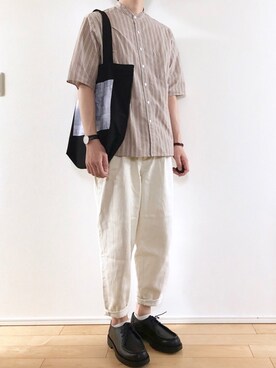 「KLEMAN（クレマン）の＜KLEMAN＞ PADRE/シューズ（モカシン/デッキシューズ）」を使った、こんさん（メンズ・172cm）の夏コーディネート