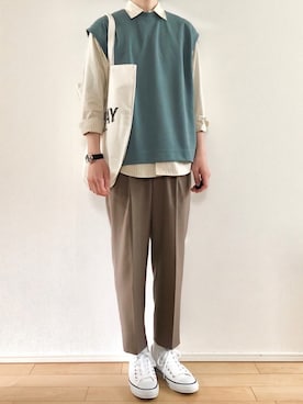 「ｏｒｏｂｉａｎｃｏ」｜こんさん（メンズ・172cm）の春コーディネート