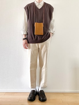 「アイテム（アナログ腕時計）」を使った、こんさん（メンズ・172cm）の春コーディネート