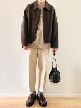 「SECOND/LAYER（セカンドレイヤー）のアイテム」を使った、こんさん（メンズ・172cm）の秋コーディネート