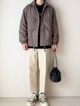 「ct70」｜「アイテム（ブルゾン）」を使った、こんさん（メンズ・172cm）の秋コーディネート