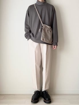 「RAGEBLUE（レイジブルー）のアイテム（ハンドバッグ）」を使った、こんさん（メンズ・172cm）の秋コーディネート