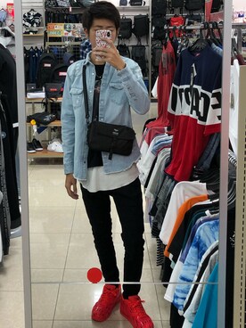 「Guess（ゲス）のアイテム（その他）」を使った、DAIさん（メンズ・178cm）の秋コーディネート