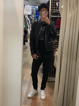 「ARMANI EXCHANGE（アルマーニエクスチェンジ）のアイテム（財布/小物）」を使った、DAIさん（メンズ・178cm）の秋コーディネート
