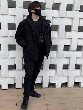 「BEN DAVIS（ベンデイビス）のアイテム（スウェット）」を使った、もんこさん（メンズ・175cm）の冬コーディネート