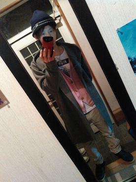 「Mossimo（モッシモ）のアイテム」を使った、LINEスタンプ制作者さん（メンズ・162cm）の春コーディネート