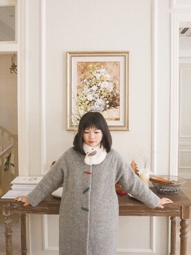 「TYAKASHAのアイテム（ジャケット/アウター）」を使った、曾开心さん（レディース・158cm）の冬コーディネート