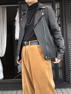 「AURALEE」｜shotaさん（メンズ・163cm）の秋コーディネート