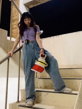 「通勤穿搭」｜「アイテム（キャップ）」を使った、kikkoさん（レディース・158cm）の秋コーディネート