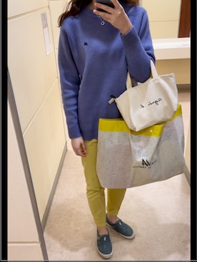 「BAYFLOW(BAYFLOW)」｜「アイテム（スリッポン）」を使った、TOM🌙さん（レディース・170cm）の冬コーディネート