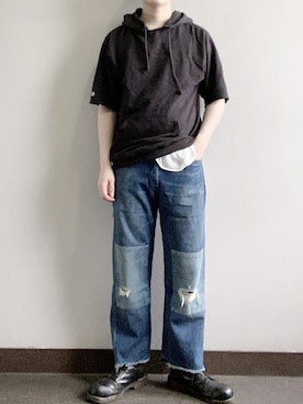 「リーバイス」｜よしおさん（メンズ・175cm）の春コーディネート