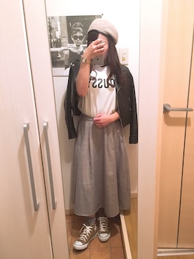 てぃ。さん（レディース・156cm）の春コーディネート