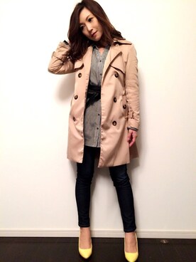 「スプリングSENSEOFPLACE」｜あっきーなさん（レディース・156cm）の冬コーディネート